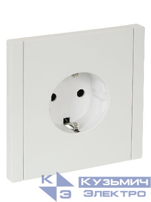 Розетка СП FORTE&PIANO FP216 16А с заземл. без защ. шторок винт. крепл. бел. IEK FP-R11-16-K01