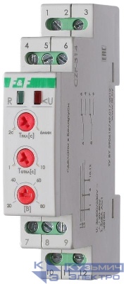 Реле контроля и наличия фаз CZF-314 (монтаж на DIN-рейке 35мм; регулировка порога отключения; 3х400В 50Гц 2А IP20) F&F EA04.004.008