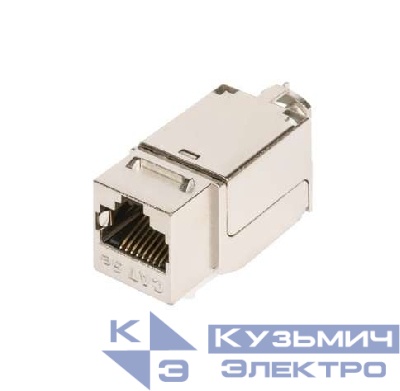 Модуль-вставка Keystone кат.6 (класс E) 250МГц RJ45/8P8C FT-TOOL/110/KRONE T568A/B полный экран метал. NIKOMAX NMC-KJSE2-FT-MT