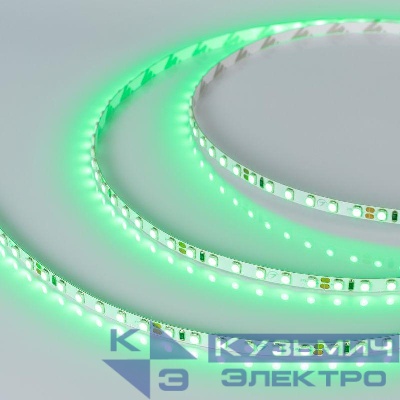 Лента светодиодная RT-A120-5mm 24V Green 9.6Вт/м IP20 2835 узкая (уп.5м) Arlight 015663(2)