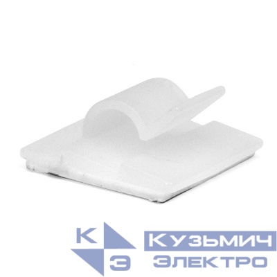 Клипса самоклеящаяся 25х25 бел. (уп.100шт) DKC 25436SR