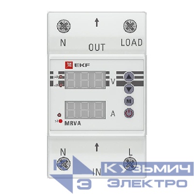 Реле напряжения и тока с дисплеем MRVA 40А PROxima EKF MRVA-40A