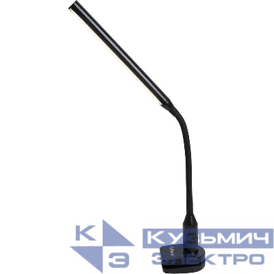 Светильник настольный DE1727 6Вт 4000К 100-240В складной черн. FERON 41288