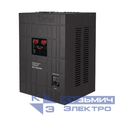 Стабилизатор напряжения RS-1/15000WS 1ф 15кВА релейный настен. с гальванической развязкой Uniel UL-00012635