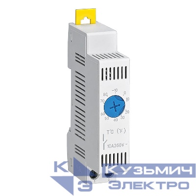 Термостат модульный с регулир. диап. -10…+80град.C контакт NO-образ. DKC R5MTHNO