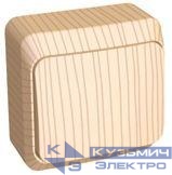 Переключатель проходной 1-кл. ОП Этюд 10А IP20 сосна SE BA10-004D