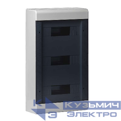 Щиток ОП Тусо 36мод. с прозр. двер. 520х303х117.5мм сер. Ruvinil 68036СП