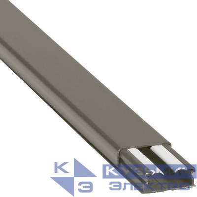 Кабель-канал 32х12.5 L2100 пластик с перегородкой корич. Leg 030025