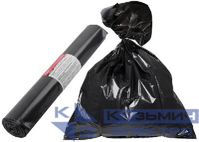 Мешок для строительного мусора ПВД прочные 240л 900х1400мм толщина 70мкм (уп.5шт) КУРС 11927