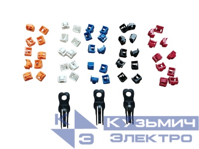 Блокиратор портов RJ45 (50шт) белый, черный, синий, красный, оранжевый, NETKO Optima + ключ
