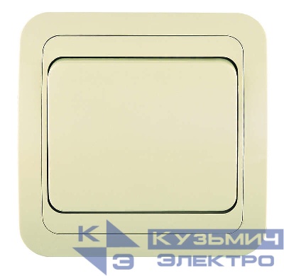 Выключатель 1-кл. СП Mimoza 10А IP20 крем./крем. Makel 25001