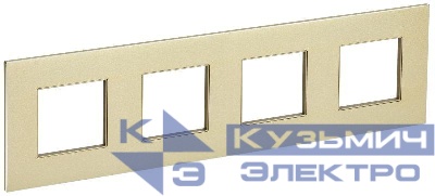 Рамка 4-м SKANDY SK-F34Sh металл шампань IEK SK-M42-M-K37