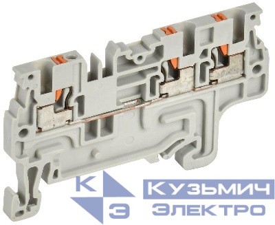 Колодка клеммная CP-MC 3 вывода 1.5кв.мм сер. IEK YCT22-00-3-K03-001
