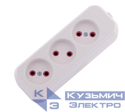 Колодка удлинителя 3-м без заземл. Lila LEZARD 720-0300-303