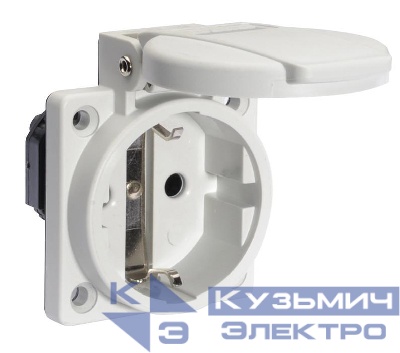 Розетка встраиваемая Schuko 16А 3п 250В IP54 сер. Bals 71095