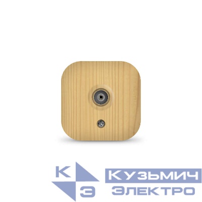 Розетка телевизионная TV ОП IP20 сосна IONICH 1441