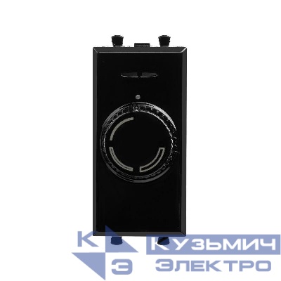Диммер 1мод. 16А поворотный Avanti "Черный квадрат" DKC 4402131