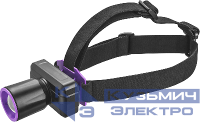 Фонарь аккумуляторный налобный 90 864 OPT-H06-ACCU 1LED 5Вт 3 реж. Li-Ion 1.2А.ч ОНЛАЙТ 90864