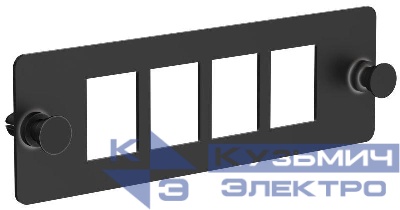 Планка для 4-х Keystone UTP черн. ITK CP05-4U