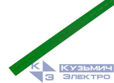 Трубка термоусадочная ТУТ нг 12.0/6.0 зел. 1м REXANT 21-2003