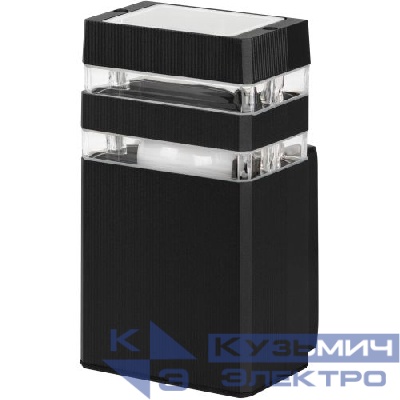 Светильник "Астрея" GBW-101-BL-0200 max 30Вт 1хE27 IP54 230В 200х110х95 уличный настен. вверх черн. Эра Б0069590