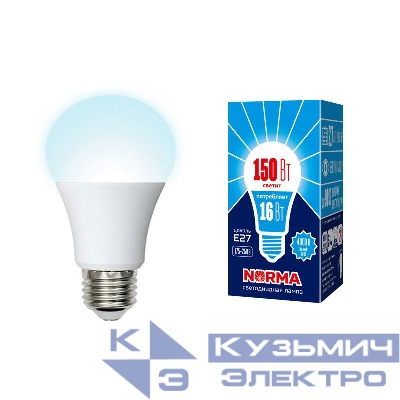 Лампа светодиодная LED-A60-16W/NW/E27/FR/NR Norma 16Вт матовая E27 (упак. картон) Volpe UL-00004026