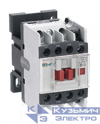 Контактор КМ-103 12А кат. 380В AC 1НО+1НЗ AC-3 DEKraft 22109DEK
