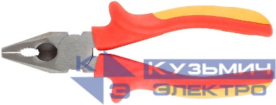 Плоскогубцы комбинированные "Электро-2" 1000 В прорезин. изолированные ручки 160мм FIT 50773