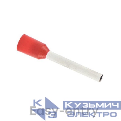 Наконечник штыревой втулочный изол. НШвИ 1.0-8 (уп.50шт) EKF nhvi-1.0-8