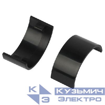 Соединитель на стык для полукруглого кабель-канала 20х12мм C-KK-20-12-GR графит (уп.2шт) Эра Б0064906