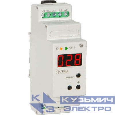 Реле температурное ТР-75М (без датчика -40/+125С шаг 1С =24/~24 220В) Реле и Автоматика A8223-80108004