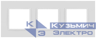 Рамка 3-м Elegance 14-5013-01М Classic для розеток и выключателей матов. бел. Эра Б0065826