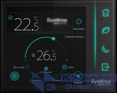 Контроллер комнатный Comf СЖКЭ датчик присут. 2хRS-485 Modbus ~220В SE RCFCP