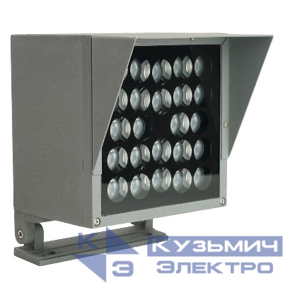 Прожектор светодиодный LL-898 49Вт IP66 AC 220-240В 150х150х180мм квадрат красн. FERON 51711