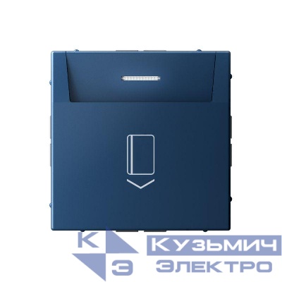 Выключатель карточный ArtGallery 10А без задержки времени быстрозажим. клем. аквамарин SE GAL001114S