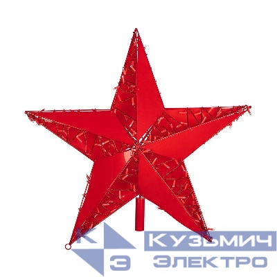 Фигура светодиодная "Звезда" 100см 200LED красн. 12Вт IP65 с трубой и подвесом Neon-Night 514-274