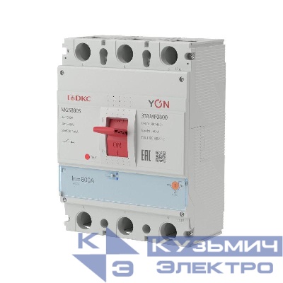 Выключатель автоматический MGS800 3P 640-800A 60kA YON MGS800S-3TAMF0800