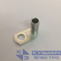 Наконечник ТМЛ под пайку листовой изогнутый под 90град. 10кв.мм М2 под винт d10мм (уп.100шт) DKC 2D710C