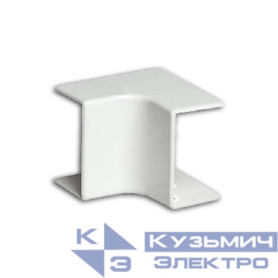 Угол для кабель-канала РКК внутренний 20х10 бел. Ruvinil УВН-20х10