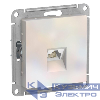 Розетка компьютерная AtlasDesign RJ45 кат.5E механизм жемчуж. SE ATN000483