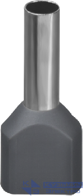 Наконечник НШВИ2 61 042 NET-E2-4.0-12-B50 2 провода сер. (уп.50шт) Navigator 61042