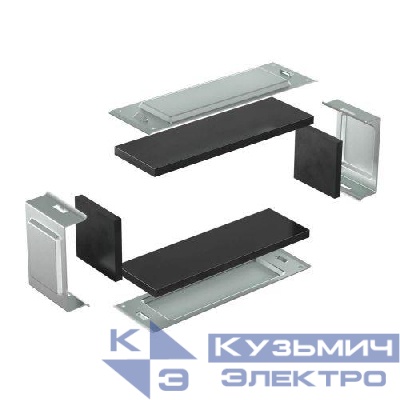 Комплект для обеспечения степени защиты IP44 в местах соединения секций лотков 400х100 цинк-ламель DKC SIP01040HDZL