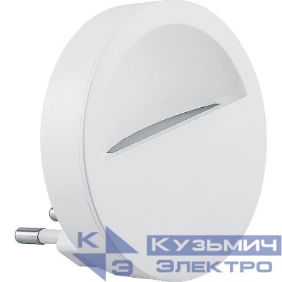 Светильник-ночник FN1121 0.5Вт 230В круг бел. FERON 41020