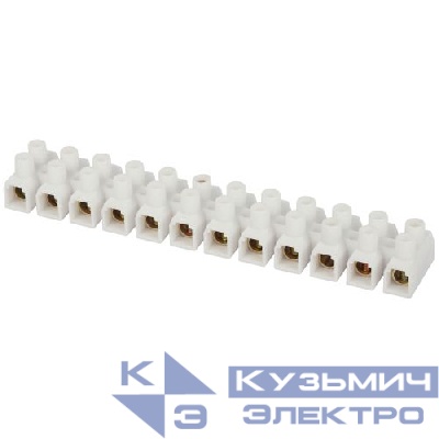 Зажим винтовой изолированный ЗВИ-нг 80А 6.0-35кв.мм 12 пар бел. NO-225-507 Эра Б0068042