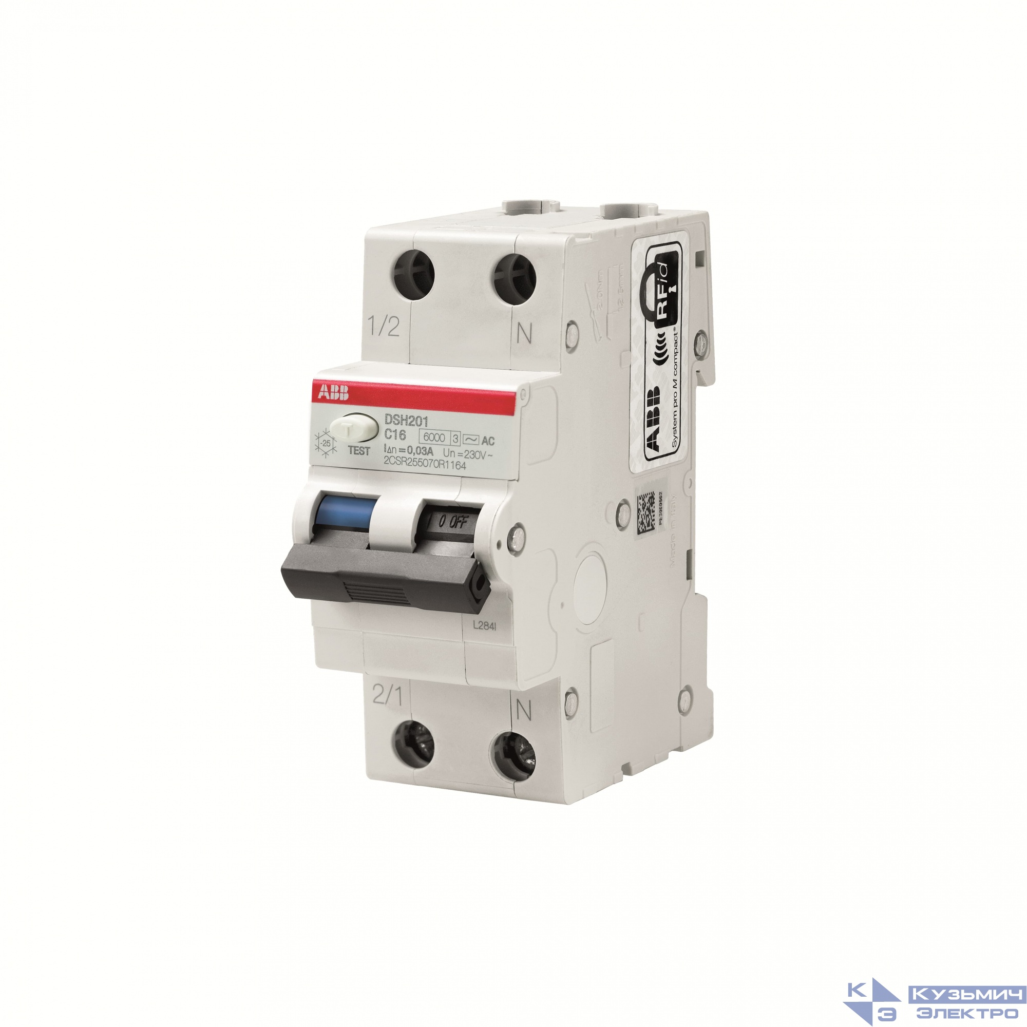 DSH201 C6  AC30 Автоматический  выключатель дифференциального тока 2CSR255070R1064
