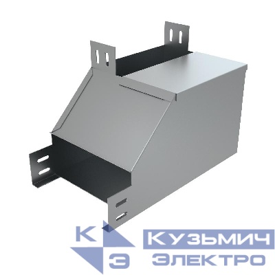 Угол для лотка вертикальный внутренний левый с разворотом трассы на 90град. 200х50 сталь 1мм NLPD90-50-200-L КМ LO6553