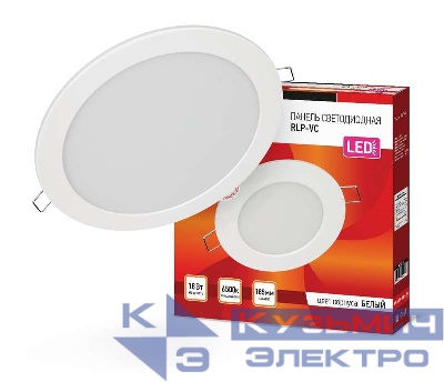 Светильник светодиодный RLP-VC 18Вт 6500К IP40 1440лм 230В 185мм круглый встраив. панель бел. (аналог Downlight) IN HOME 4690612024547