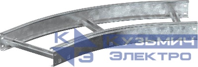 Угол для лотка 45град. 200х100 R600 LESTA HDZ IEK CPG05-4-45-100-200-HDZ