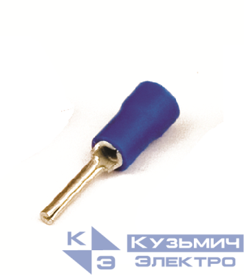 Наконечник изол. штыревой круглый 1.5-2.5кв.мм А=1.8мм B=7мм син. (уп.100шт) DKC 2B1CP