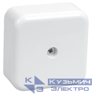 Коробка распаячная ОП 50х50х20 IP20 КМ41206-01 (4 клем. 3кв.мм) бел. IEK UKO10-050-050-020-K01